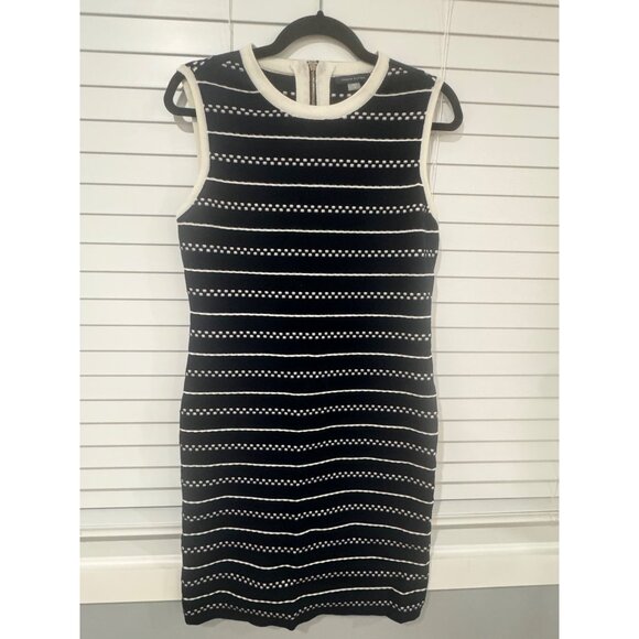 Tommy Hilfiger Womens Sleeveless Striped Sweater Dress Navy & White Size M - Picture 1 of 7